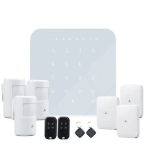 Sistema di sicurezza Smart Home, compatibile con Alexa, tecnologia FHSS, set da 11 pezzi, avvisi mobili, presa EU