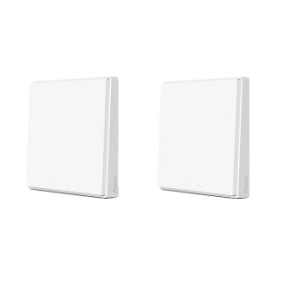 Set di 2 interruttori Smart Wall, controllo Zigbee, bianco, 86x86x42,85 mm