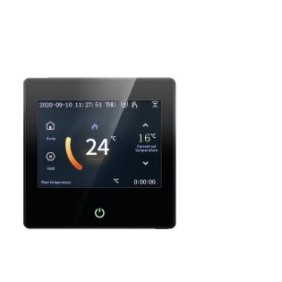 Termostato Intelligente, Controllo Vocale, Touch Screen LED, Programmabile, Compatibile con Alexa/Google Home, 5-95°C, Kit Casa Intelligente