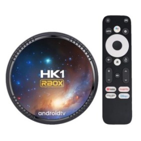 Smart TV HK1 RBox, Android 11, telecomando vocale, presa EU, 32GB