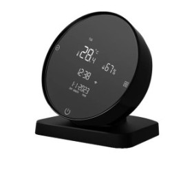 Sensore di temperatura e umidità, connettività WiFi, monitoraggio in tempo reale, nero, 9x7,8x10 cm