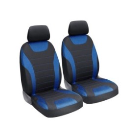 Set di 2 fodere per i sedili anteriori dell'auto, UniVexx, universali, nere e blu