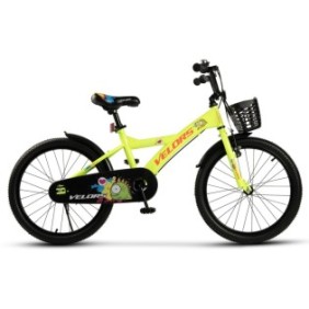 Bicicletta per bambini 7-10 anni Kids BMX Rider JSX2001, ruote da 20", freno a V anteriore, tamburo posteriore, copertoni MTB larghi, jack, verde con nero