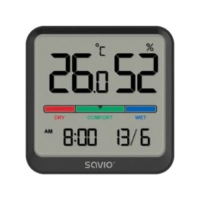 Monitor di temperatura e umidità Savio CT-01/B, Nero