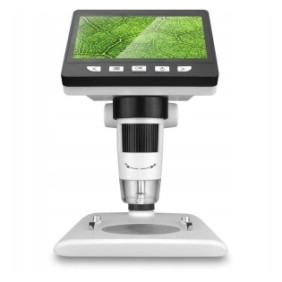 Microscopio digitale con schermo LCD, Lamex, 1000X HD, 1080P, bianco