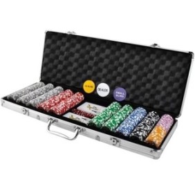 Set da poker, Zola, 500 fiches, custodia in alluminio