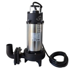 Pompa professionale KRAKEN 1800 DF-Trifase con trituratore per acque sporche, drenaggio fosse, Potenza 1800W