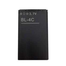 Batteria del telefono, ZIK, per Nokia 6136 BL-4C, nera