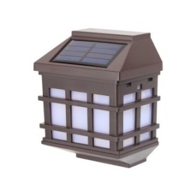 Lampada da parete Flippy Solar LED tipo lanterna, 11,5 x 8,3 cm, 1,2 V, ABS, 400 mAh, bianco freddo