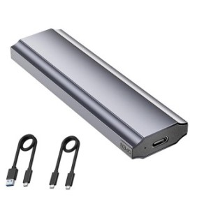 Rack esterno SSD M.2 NVMe/NGFF, JESWO, 10 Gbps, lega di alluminio, portatile, USB/USB-C