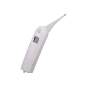 Termometro elettronico per animali, LLWL, design simpatico, metallo, bianco