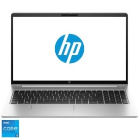 Laptop HP ProBook 450 G10 con processore Intel® Core™ i5-1335U fino a 4,6 GHz, 15,6'', Full HD, LED UWVA 250 HD, 8 GB DDR4, SSD da 512 GB, grafica Intel® UHD, DOS gratuito, Pike Silver
