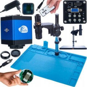 Set microscopio Rosfix Earth Pro MCEP-0.5X, fotocamera Draco Blue PRO 2MP, tappetino in silicone 480x320mm