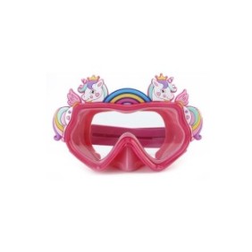 Maschera da nuoto per bambini, 6-12 anni, rosa, motivo unicorno, ATU-V1061