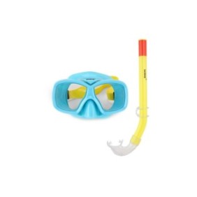Maschera e tubo da nuoto per bambini, 6-12 anni, Multicolor, ATU-V1070