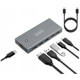 Hub rack esterno Custodia Zenwire SSD Pocket M2 NVME SATA USB-C 3.2 Adattatore HDMI M.2 10 Gbps 8 TB. Multiporta 6 in 1 2x USB 2.0 micro SD