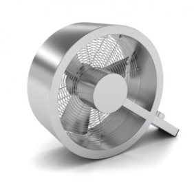 Ventilatore con supporto Stadler Form Q in acciaio inox, Portata 2400 mc/h, Funzionamento silenzioso, Basso consumo energetico, 3 livelli di velocità