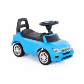 Auto per bambini, Ploesie, Plastica, Maniglia per spingere il bambino, Blu/Nero