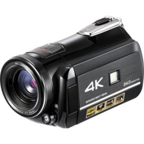 Videocamera Lipa AD-C1, 4K Ultra HD, sensori Sony CMOS, Wi-Fi, nero, 3 pollici, 64 GB