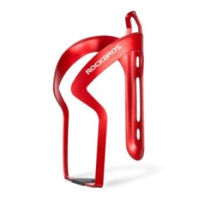 Supporto per bottiglia d'acqua per bicicletta Flexi, resistente, B16, Alumix, rosso nobile