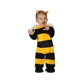 Costume da ape, Atosa, bambina, Giallo/Nero, 0+