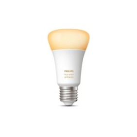 Lampadina LED intelligente E27 con luce bianca, Philips, controllo istantaneo Bluetooth, 2200K-6500K, 220V-240V, 8,5 W, 25.000 ore, Moderna, Bianca