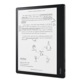 Lettore di e-book Kobo Ellipsa, E Ink Screen Carta 1200 10,3", 227 ppi, 32 GB, Wi-Fi, Blu notte, include stilo e custodia