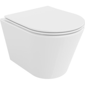 WC sospeso, Mexen, 4371, Ceramica, Bianco, 48x36,5x36 cm