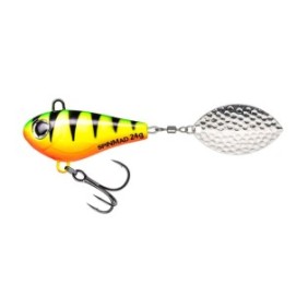 Spinner Spinmad Jigmaster 11,5 cm, 24 gr, Color Tiger per la pesca al luccio, al pesce gatto o all'alosa