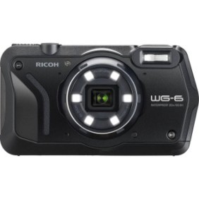 Fotocamera subacquea compatta Ricoh WG-6, 20MP, impermeabile, antiurto, Nera