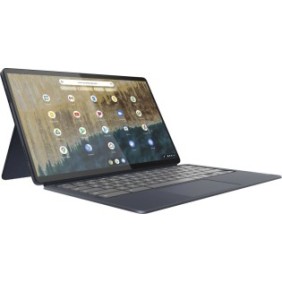 Laptop 2 in 1 IP Duet 5 Chromebook 13Q7C6, touch screen OLED FHD da 13,3" 400 nit, Qualcomm® Snapdragon™ 7c Gen 2,8-core, 8 GB DDR4, 128 GB eMMC, Chrome OS, case in alluminio 0,7 kg Storm Grey, tastiera Folio