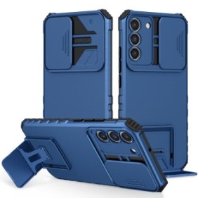 Custodia protettiva per telefono, Termoplastica/Policarbonato, Per Samsung Galaxy S23 FE 5G, Blu