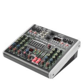 Mixer audio con amplificatore Lomeho, 100W, 99 effetti, Bluetooth, presa EU