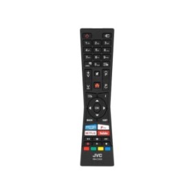 Telecomando TV LCD/LED, per JVC, Vestel, Hyundai RM-C3338, con pulsanti per Netflix, Youtube, Prime Video, nero