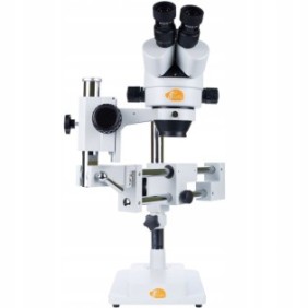 Rosfix Jupiter Pro Set microscopio stereoscopico trinoculare MSJP-T-SDMS1, display 8", con supporto display, bianco/nero