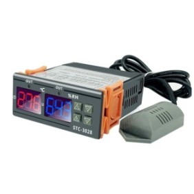 Regolatore di temperatura/umidità, Uudeals, ABS, 10A, 110~220V, digitale, nero