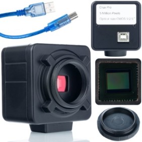 Microscopio Rosfix Crux PRO KMCP-HDMI-USB 5mp Serie Plantes PRO, Risoluzione 2K, USB 2.0, Compatibile con Windows