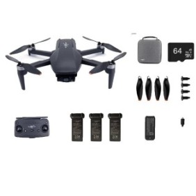 Mini drone, fotocamera 4K HD, 26 minuti di volo, nero, 240 g