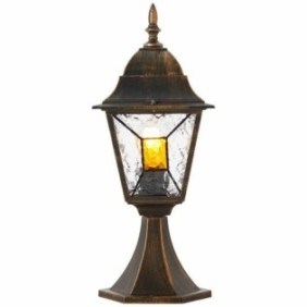 Lanterna da esterno Brilliant Janel, E27, 60W, nero/oro