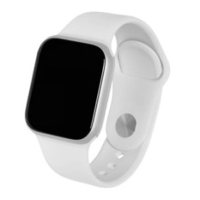 Smartwatch Techstar® NW8, schermo TFT da 1,44 pollici, Bluetooth 4.0, notifiche di chiamate/messaggi, monitoraggio del fitness, frequenza cardiaca e pressione sanguigna, compatibile IOS/Android, bianco