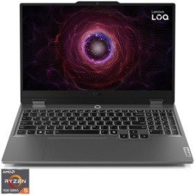 Laptop Lenovo LOQ 15ARP9 con processore AMD Ryzen™ 5 7235HS fino a 4,2 GHz, 15,6" Full HD, IPS, 144 Hz, 2x DDR5 da 8 GB, SSD da 1 TB, NVIDIA® GeForce RTX™ 3050 6 GB GDDR6, senza sistema operativo, Luna Grey