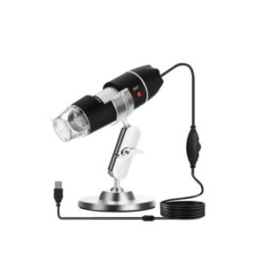 Microscopio digitale Go Smart, foto-video per PC, messa a fuoco 15-40 mm, USB, 8 x LED, fattore grande 500X, nero, doty