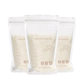 Set di 30 sacchetti per la conservazione del latte, BOMSTOM, 220 ml, Trasparente