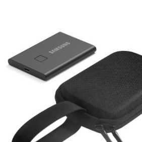 Cover protettiva LLWL per Samsung T7 Touch, materiale EVA, nero, 15x10x3cm