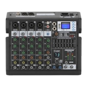 Mixer audio a 6 canali, EQ a 7 bande, Bluetooth, USB, presa EU
