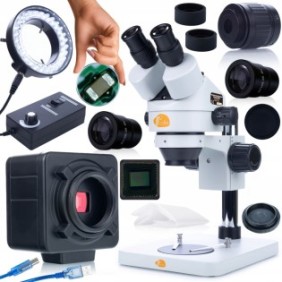 Set microscopio Rosfix Mercury Pro MSMP-T-PS1, fotocamera Crux PRO 5MP, illuminazione LED 56x, serie Plantes PRO