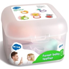 Set di 5 giocattoli per la dentizione Hola - Forest Baby