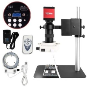 Microscopio per saldatura digitale portatile Lente d'ingrandimento con zoom a LED 13MP 8X-130X Multicolor 115x40mm