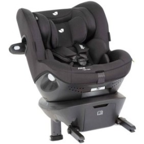 Seggiolino auto per bambini Joie i-Spin Safe, girevole, i-Size, nero, 0-18 kg, ventilazione integrata