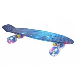Skateboard LED per bambini 56x15 cm Glowing Galaxy